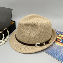 Load image into Gallery viewer, Short Brim Jute Cloth Hat