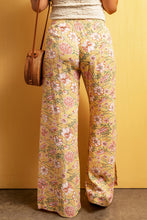 Load image into Gallery viewer, Floral Slit Wide Leg Pants