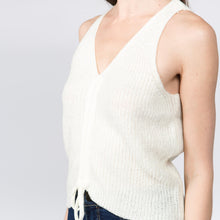 Load image into Gallery viewer, Cropped waist knit tank top