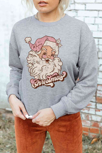 Christmas Graphic Round Neck Sweatshirt