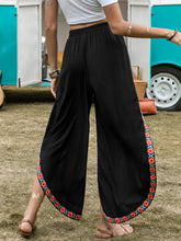 Load image into Gallery viewer, Slit Elastic Waist Wide Leg Pants