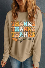 Load image into Gallery viewer, THANKSGIVING Round Neck Dropped Shoulder Sweatshirt