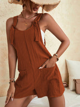 Load image into Gallery viewer, Full Size Scoop Neck Romper with Pockets