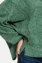 Load image into Gallery viewer, Zenana Brushed Hacci Exposed Seam Hoodie