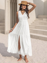 Load image into Gallery viewer, Slit V-Neck Sleeveless Dress