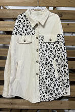 Load image into Gallery viewer, Leopard Button Up Dropped Shoulder Jacket