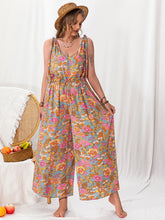 Load image into Gallery viewer, Plus Size Printed Wide Leg Sleeveless Jumpsuit