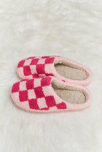 Load image into Gallery viewer, Melody Checkered Print Plush Slide Slippers