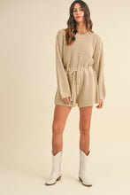 Load image into Gallery viewer, MABLE Round Neck Long Sleeve Sweater Romper