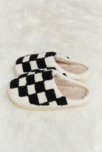 Load image into Gallery viewer, Melody Checkered Print Plush Slide Slippers