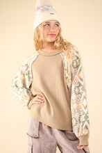 Load image into Gallery viewer, VERY J Printed Long Sleeve Round Neck Knit Top