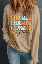 Load image into Gallery viewer, THANKSGIVING Round Neck Dropped Shoulder Sweatshirt