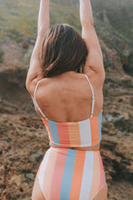 Load image into Gallery viewer, Square Neck Color Block Swim Set