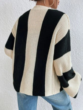 Load image into Gallery viewer, Striped Button Up Cardigan