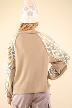 Load image into Gallery viewer, VERY J Printed Long Sleeve Round Neck Knit Top