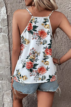 Load image into Gallery viewer, Lace Detail Printed V-Neck Cami