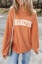 Load image into Gallery viewer, THANKFUL Round Neck Long Sleeve Sweatshirt