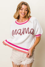 Load image into Gallery viewer, BiBi MAMA Contrast Trim Short Sleeve Sweater