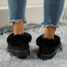 Load image into Gallery viewer, Thermal Fuzzy Tied Round Toe Boots