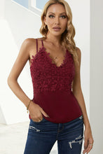 Load image into Gallery viewer, Lace Double Spaghetti Strap Cami Top