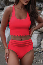 Load image into Gallery viewer, Scoop Neck Sleeveless Swim Set