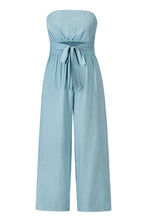 Load image into Gallery viewer, Tied Cutout Tube Wide Leg Jumpsuit