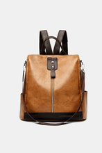 Load image into Gallery viewer, PU Leather Large Backpack Bag