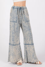 Load image into Gallery viewer, SAGE + FIG Mineral Washed Terry Wide Leg Pants