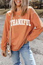 Load image into Gallery viewer, THANKFUL Round Neck Long Sleeve Sweatshirt