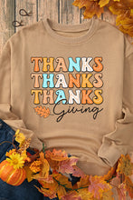 Load image into Gallery viewer, THANKSGIVING Round Neck Dropped Shoulder Sweatshirt