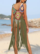 Load image into Gallery viewer, Fringe Spaghetti Strap Cover-Up