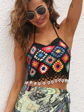 Load image into Gallery viewer, Geometric Halter Neck Swim Top