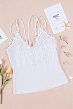 Load image into Gallery viewer, Lace Double Spaghetti Strap Cami Top