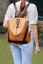 Load image into Gallery viewer, PU Leather Large Backpack Bag