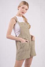 Load image into Gallery viewer, VERY J Sleeveless Double Gauze Overalls with Pockets