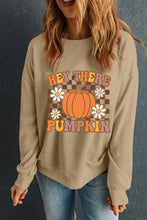 Load image into Gallery viewer, Pumpkin Graphic Long Sleeve Sweatshirt