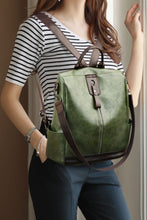 Load image into Gallery viewer, PU Leather Large Backpack Bag