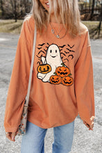 Load image into Gallery viewer, Jack-O&#39;-Lantern Round Neck Long Sleeve Sweatshirt