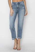 Load image into Gallery viewer, RISEN Full Size High Waist Distressed Cropped Jeans