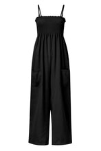 Load image into Gallery viewer, Smocked Spaghetti Strap Wide Leg Jumpsuit