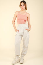 Load image into Gallery viewer, VERY J Cable Knit Seamless Cropped Cami