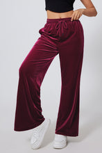 Load image into Gallery viewer, Drawstring Wide Leg Active Pants