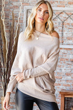 Load image into Gallery viewer, First Love Full Size Asymmetrical Hem Dolman Sleeve Sweater