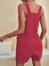 Load image into Gallery viewer, Full Size Scoop Neck Romper with Pockets