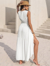 Load image into Gallery viewer, Slit V-Neck Sleeveless Dress