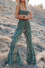 Load image into Gallery viewer, Printed Spaghetti Strap Wide Leg Jumpsuit