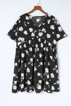 Load image into Gallery viewer, Floral V-Neck Pocket A-Line Dress