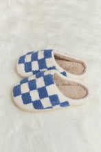 Load image into Gallery viewer, Melody Checkered Print Plush Slide Slippers