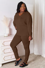Load image into Gallery viewer, Basic Bae Full Size V-Neck Soft Rayon Long Sleeve Top and Pants Lounge Set