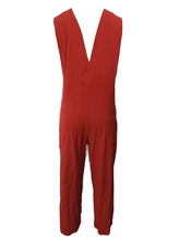 Load image into Gallery viewer, Sleeveless Straight Neck Pocketed Jumpsuit